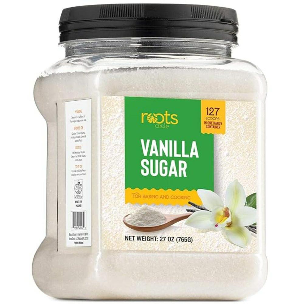 Baking Ingredients |  Vanilla Sugar for Baking | For Chefs, Home Cooking, Coffee, Cocktails, Cakes, Crème Brulee & Dessert Making | Ice Cream & Shakes | Kosher for Passover| 1 Pack 26.88Oz Baking & Kitchen Baking Ingredients