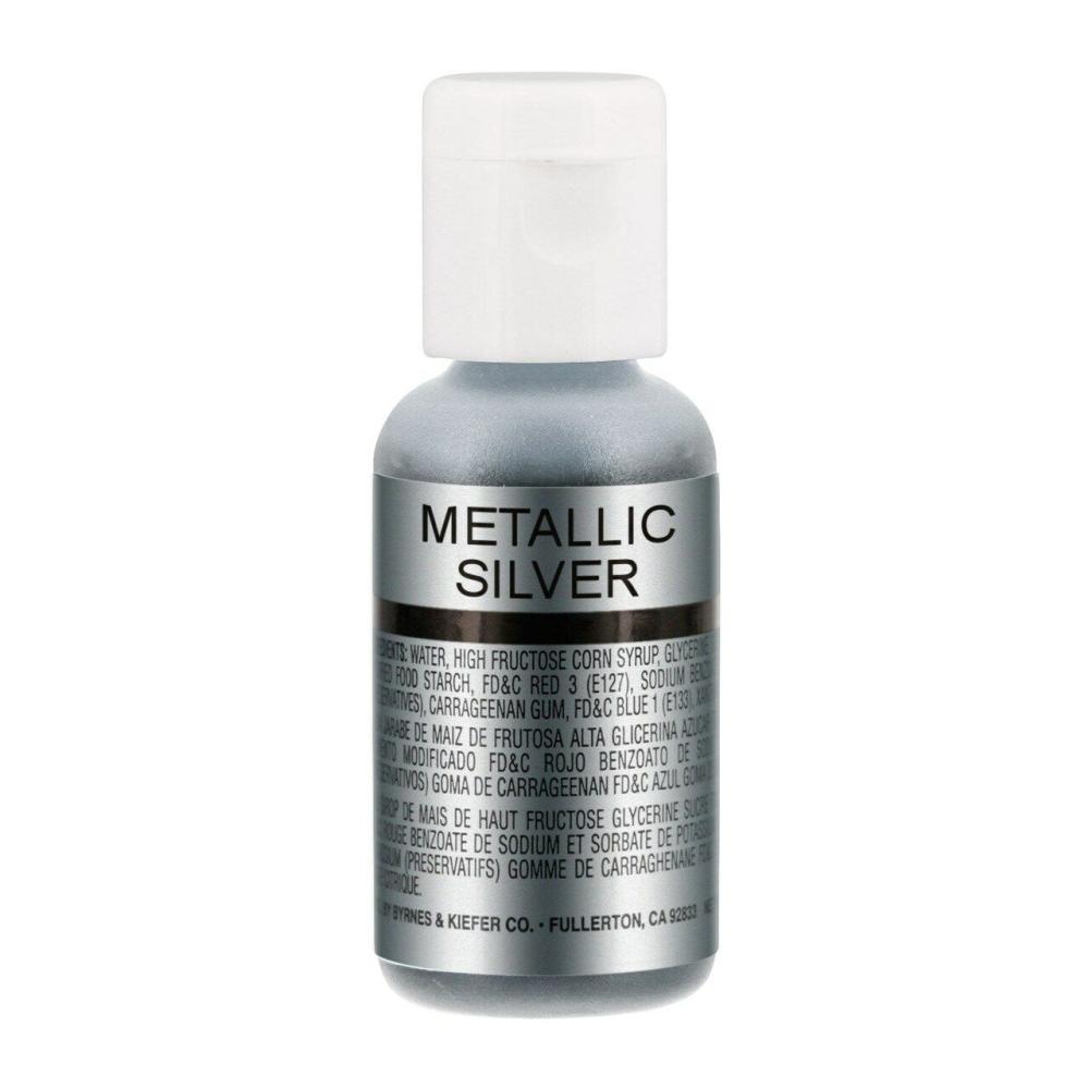 Decorating Tools |  Metallic Silver, Airbrush Cake Food Coloring, .67 oz. Baking & Kitchen Decorating Tools