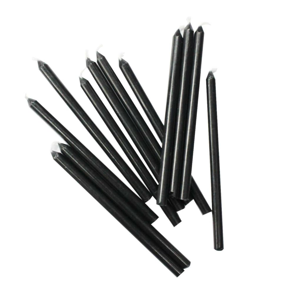 Decorations |  Black Candles by Celebrate It®, 12ct. Baking & Kitchen Decorations