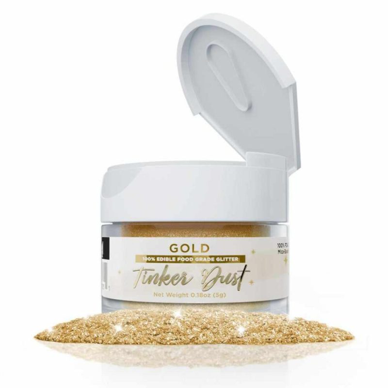 Decorations |  Gold Edible Glitter 5 Grams Baking & Kitchen Decorations