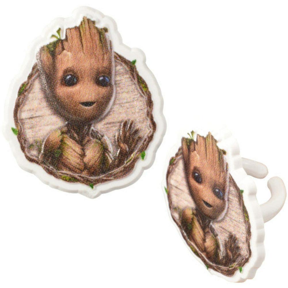 Decorations |  Marvel Studios’ I Am Groot Cupcake Rings 24ct Baking & Kitchen Decorations