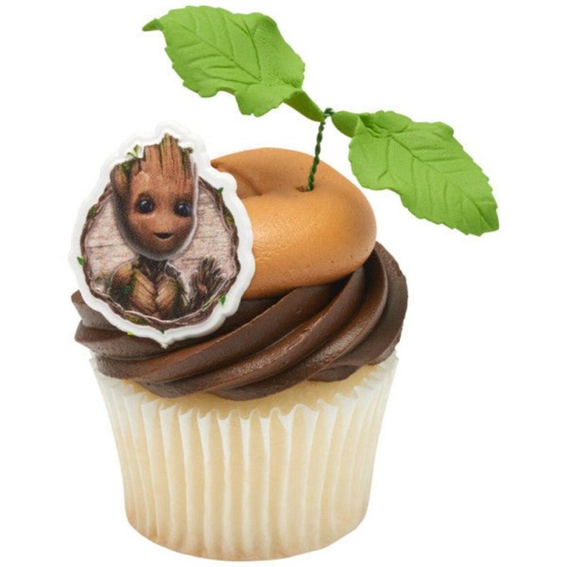 Decorations |  Marvel Studios’ I Am Groot Cupcake Rings 24ct Baking & Kitchen Decorations