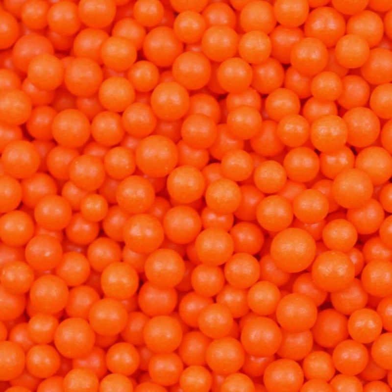 Decorations |  Orange 4mm Sprinkle Beads Baking & Kitchen Decorations