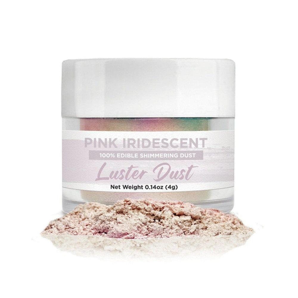 Decorations |  Pink Iridescent | Edible Glitter Dust for Desserts, Pastries, Chocolate Strawberries, Cake, Paint. FDA Compliant (4 Gram) Baking & Kitchen Decorations