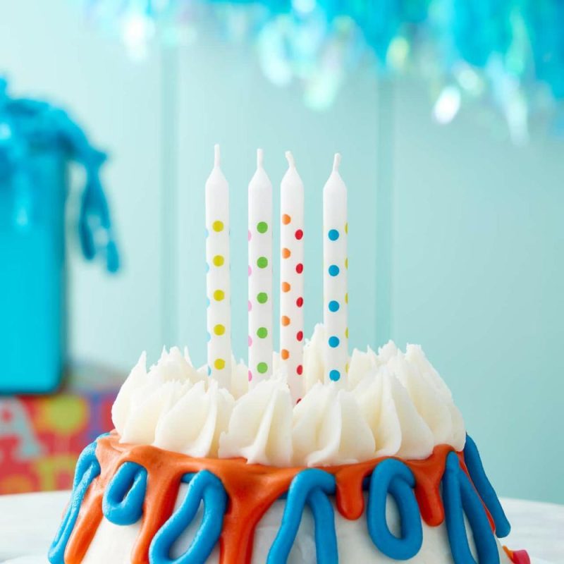 Decorations |  Polka Dot Birthday Candles by Celebrate It™ Baking & Kitchen Decorations