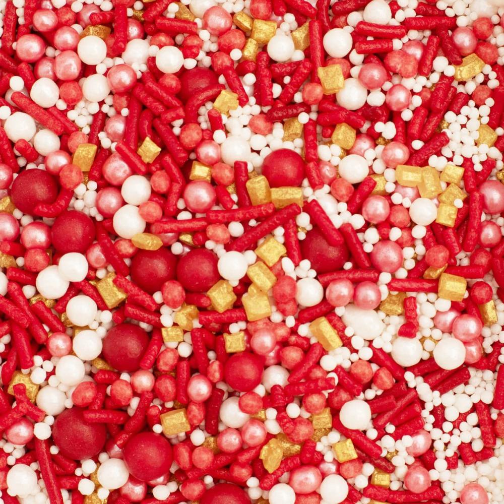 Decorations |  Royal Ruby Sprinkle Mix, 8oz. Baking & Kitchen Decorations