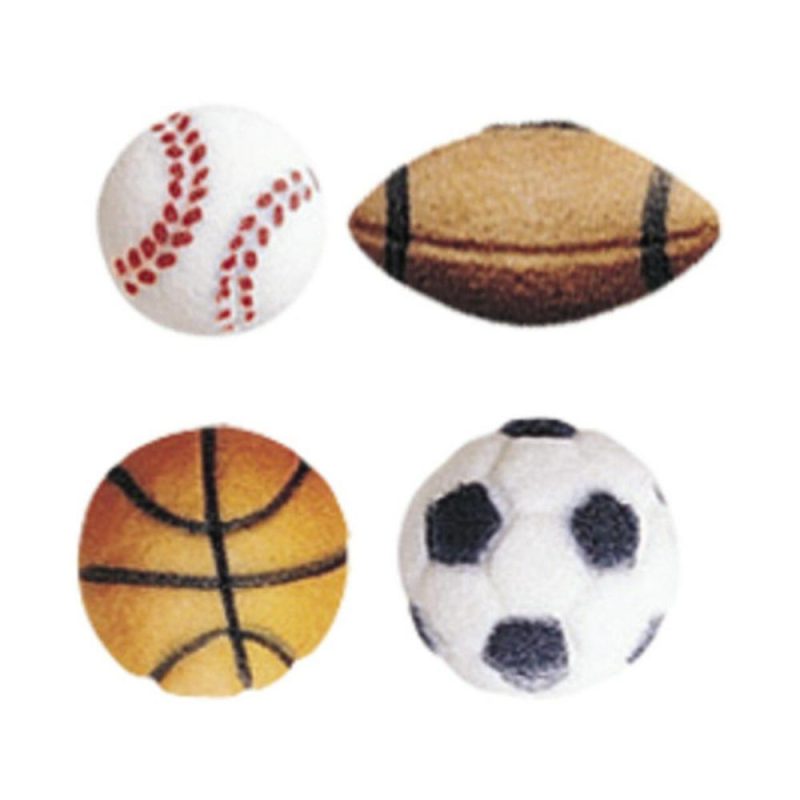 Decorations |  Sports Balls Assortment Dec-Ons® Decorations 12ct Baking & Kitchen Decorations