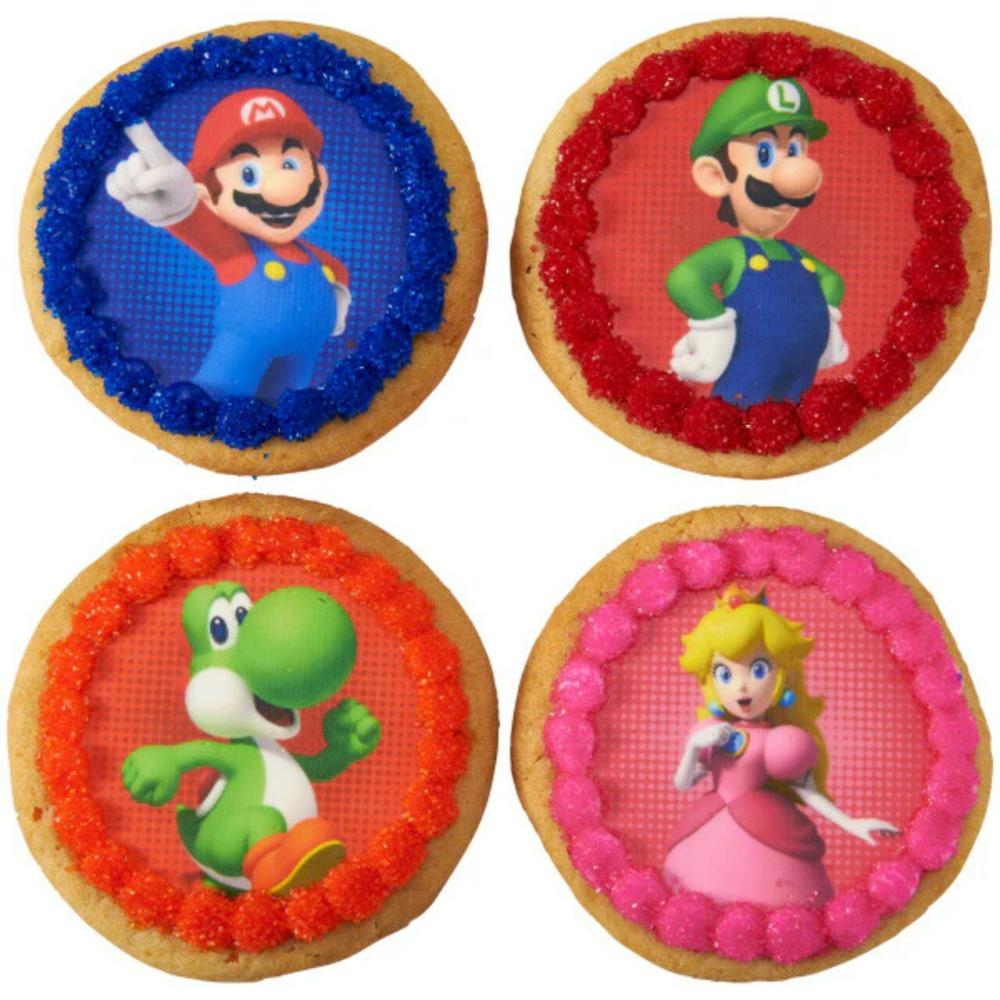 Decorations |  Super Mario™ Power Play Edible Cake Image PhotoCake Baking & Kitchen Decorations