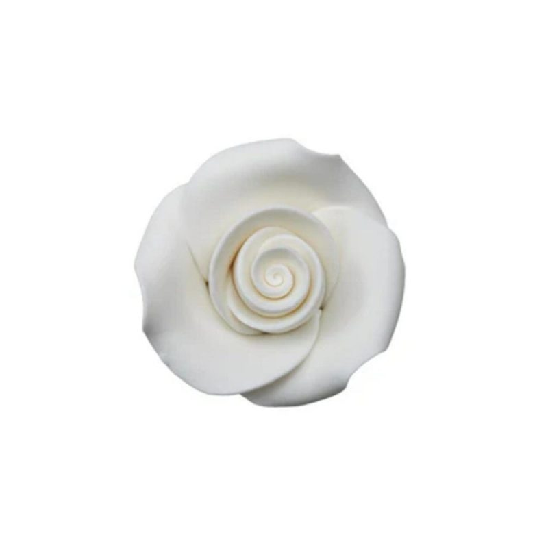 Decorations |  White 1.5″ Rose Sugar Soft Premium Edible Decorations – 36 roses per order Baking & Kitchen Decorations