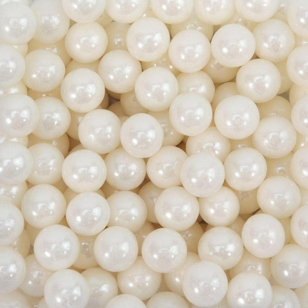 Decorations |  White Pearl 8mm Sprinkle Beads Baking & Kitchen Decorations