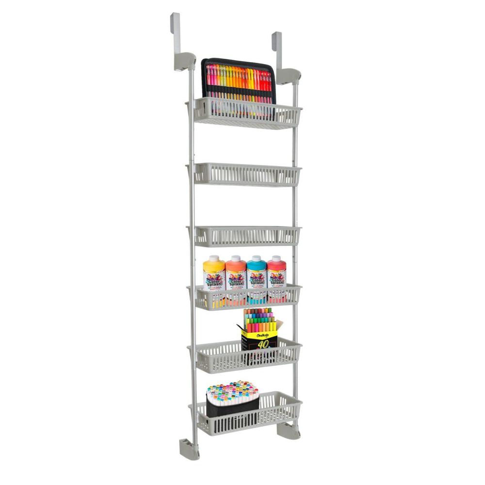 Kitchen Storage & Organization |  6-Tier Over-The-Door Hanging Pantry Organizer – Cool Gray Baking & Kitchen Kitchen Storage & Organization