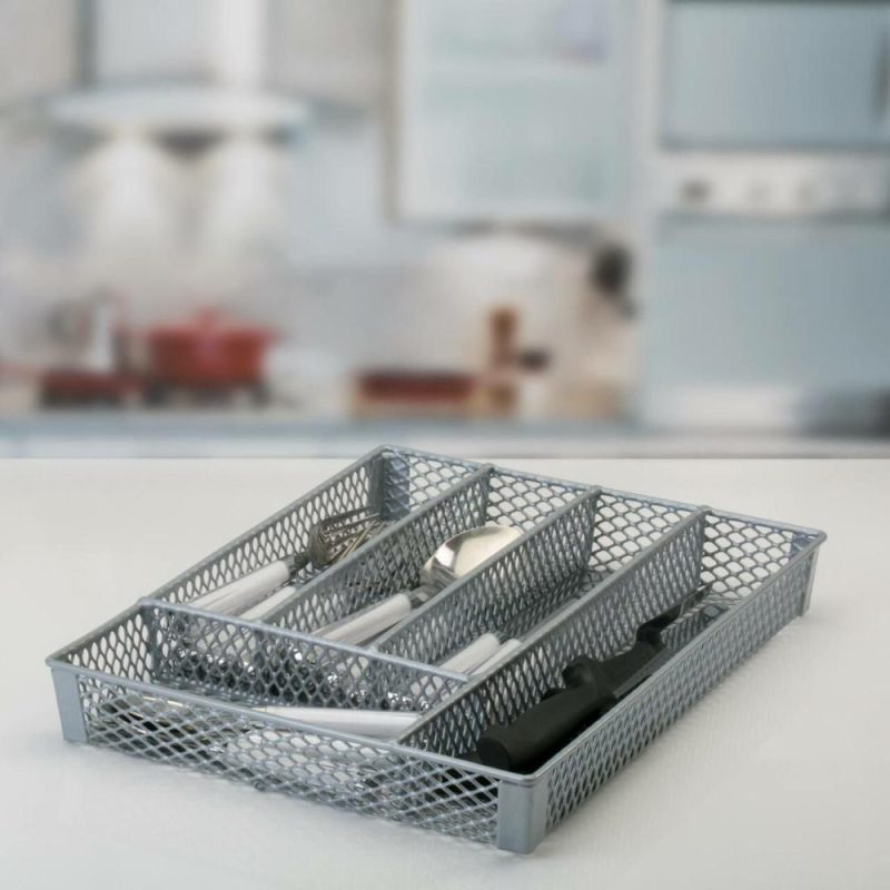 Kitchen Storage & Organization |  Kitchen Small Gray Cutlery Tray Baking & Kitchen Kitchen Storage & Organization