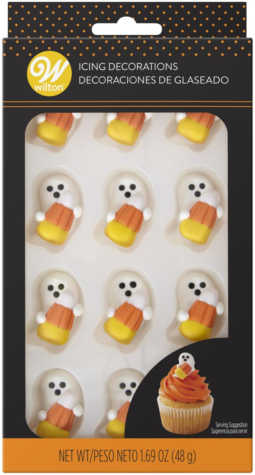 Kitchen Tools |  Royal Icing Decorations 12/Pkg-Ghost With Candy Corn Baking & Kitchen Kitchen Tools