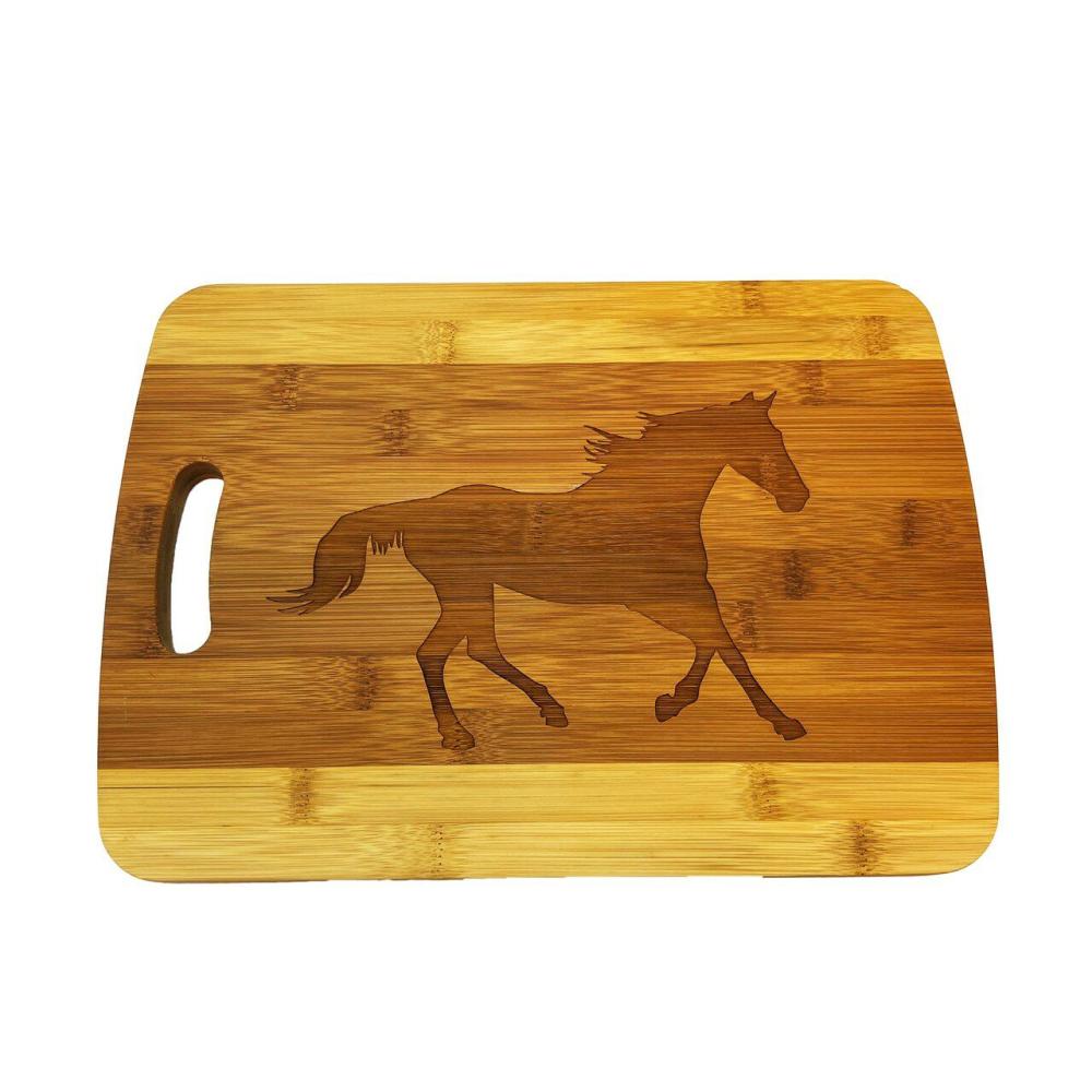 Kitchen Tools |  Running Horse Cutting Board 14”x9.5”x.5” Bamboo Baking & Kitchen Kitchen Tools