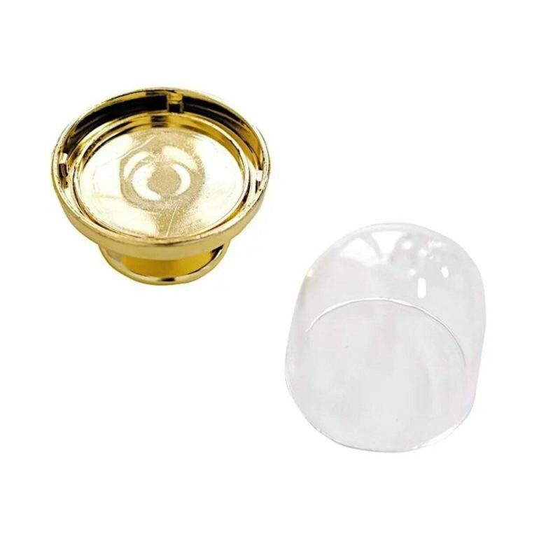 Packaging & Display |  12 GOLD CLEAR 3″ tall Mini Cake Stands with Dome Favor Holders Baking & Kitchen Packaging & Display