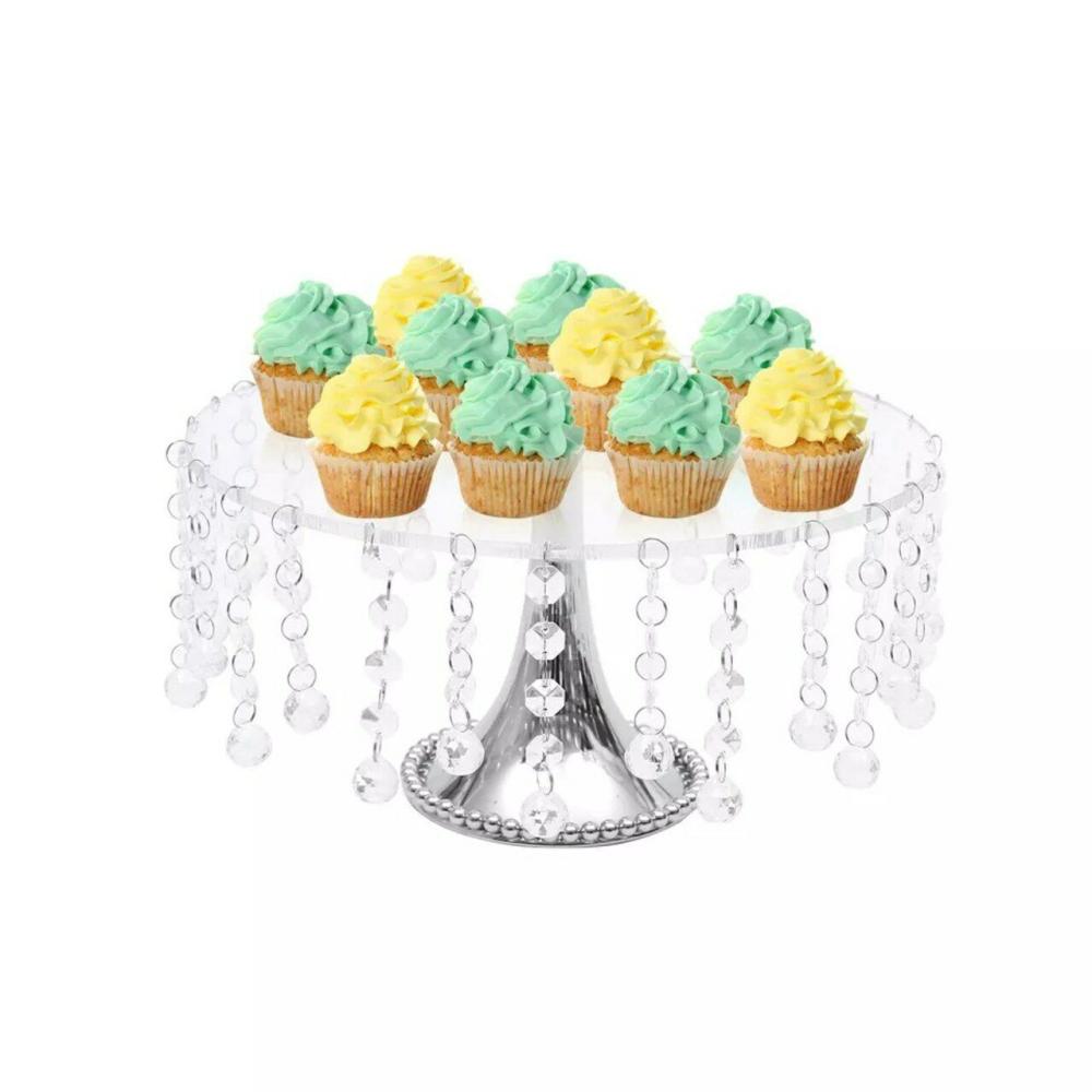 Packaging & Display |  4*Cake Stand Set Round Metal Plates for Dessert Cupcake Candy Display DETACHABLE Baking & Kitchen Packaging & Display