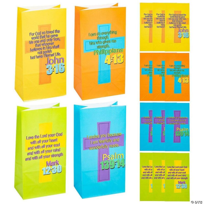 Packaging & Display |  5 1/4″ x 10″ Bible Verse Treat Bags – 12 Pc. Baking & Kitchen Packaging & Display