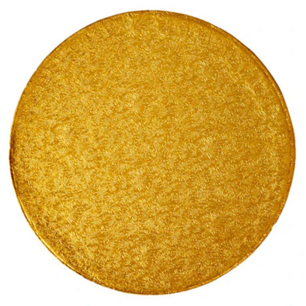 Packaging & Display |  8″ Round Gold Foil Cake Board Drum Baking & Kitchen Packaging & Display