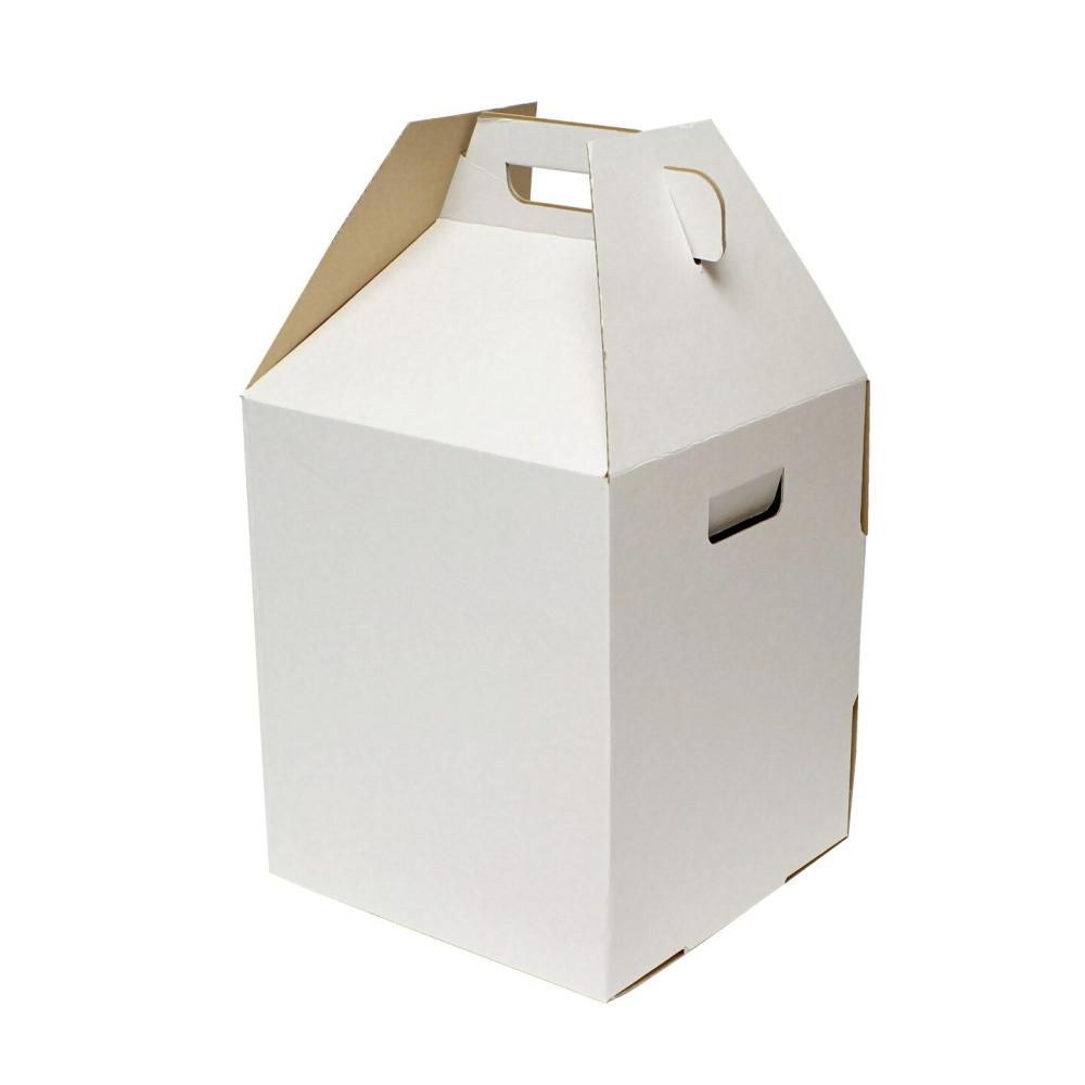 Packaging & Display |  Disposable Cake Carrier Tall Cake Caddy Deep Cake Box 10pk White Baking & Kitchen Packaging & Display