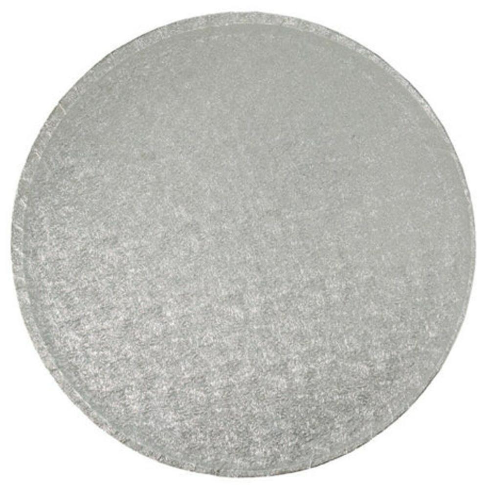 Packaging & Display |  12″ Round Silver Foil Cake Board Drum 41 Baking & Kitchen Packaging & Display