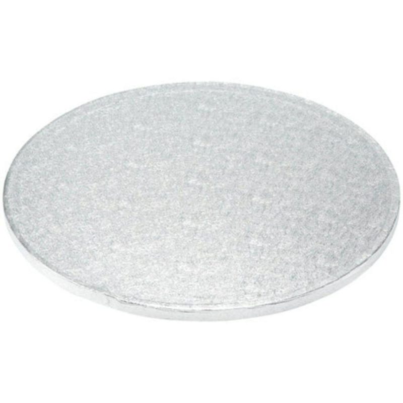 Packaging & Display |  12″ Round Silver Foil Cake Board Drum 41 Baking & Kitchen Packaging & Display