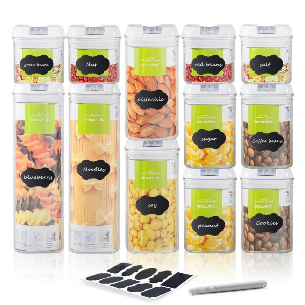 Kitchen Storage & Organization |  Set of 12 Food Storage Containers Baking & Kitchen Kitchen Storage & Organization