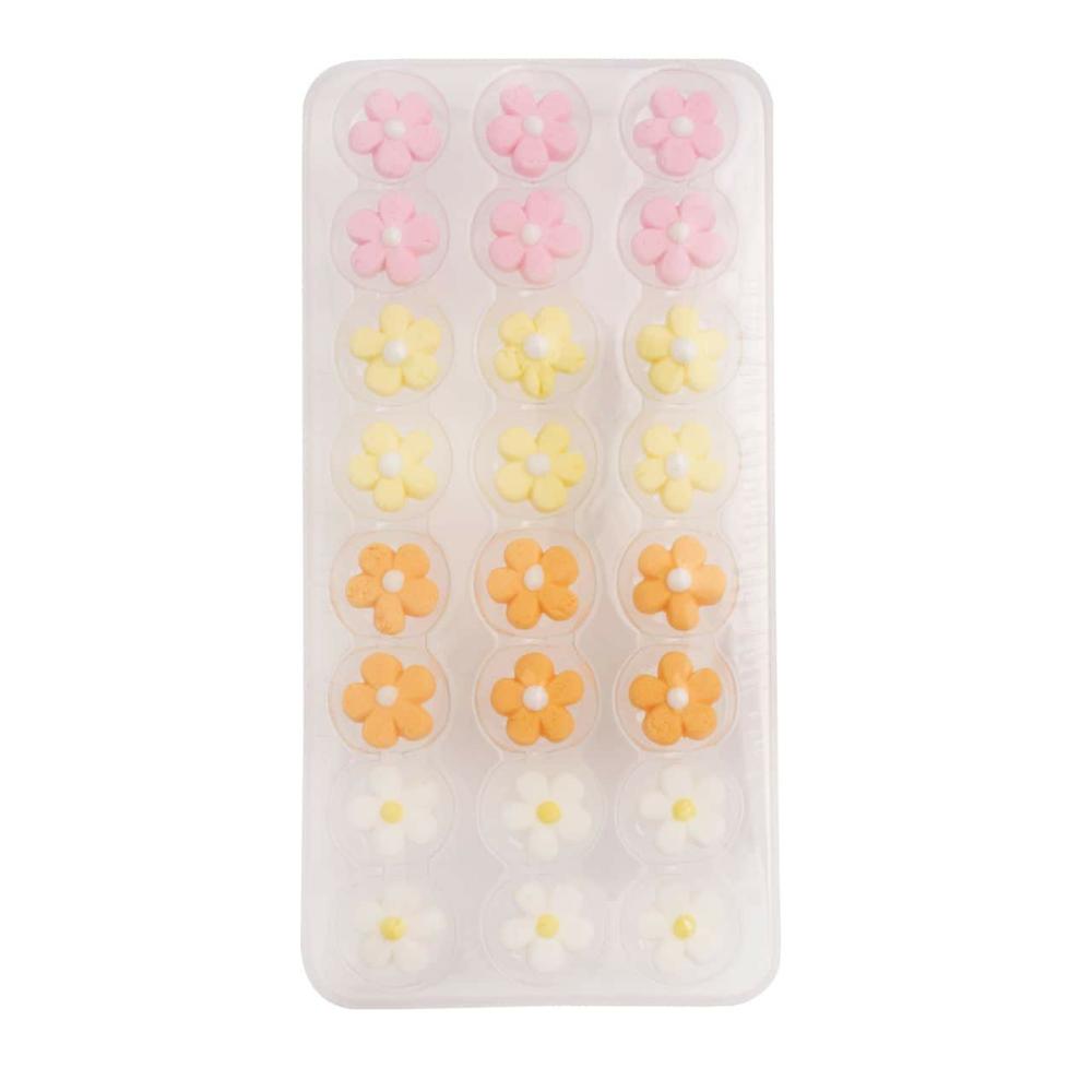 Decorations |  Pastel Floral Bloom Icing Decorations, 24ct. Baking & Kitchen Decorations