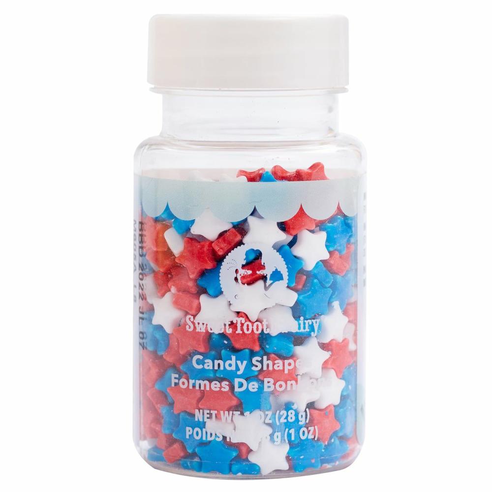 Decorations |  Red, White & Blue Star Candies, 1oz. Baking & Kitchen Decorations