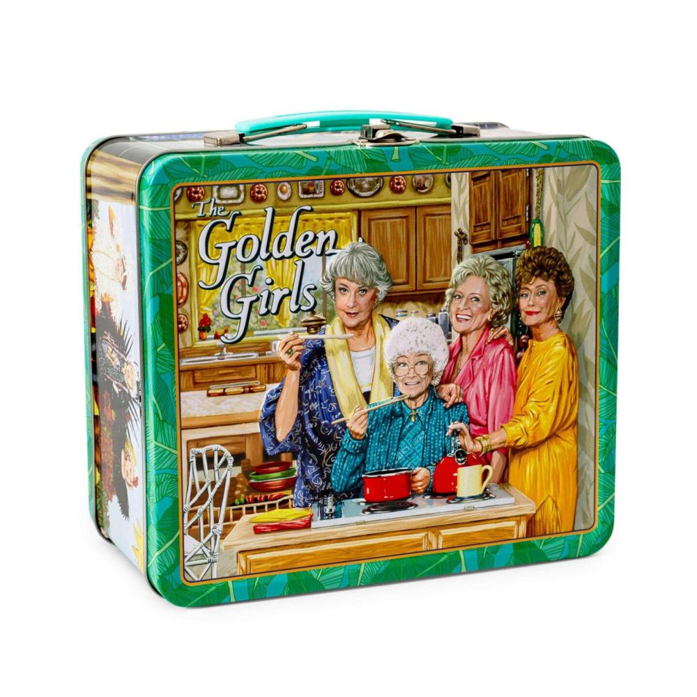 Kitchen Storage & Organization |  The Golden Girls Cast Retro Metal Tin Lunch Box Tote Multicolor Baking & Kitchen Kitchen Storage & Organization